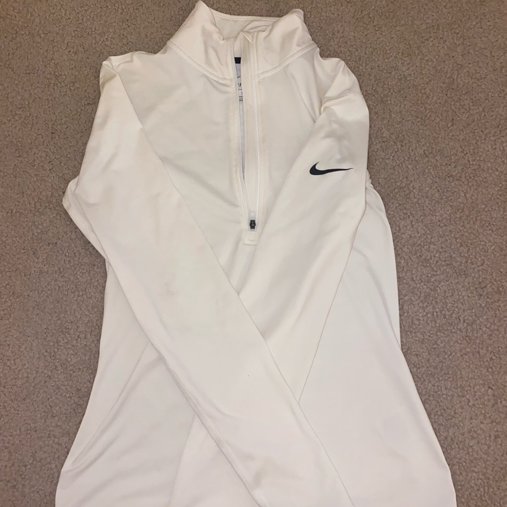 White Nike size M half-zip up